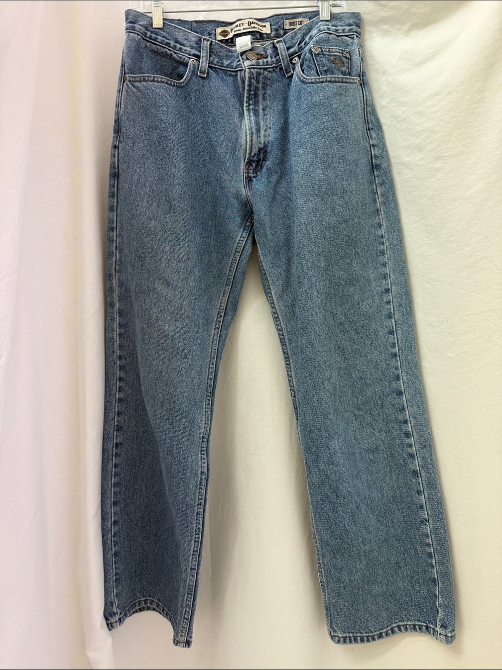 Harley-Davidson Light Blue Men's Jeans - Bootcut Fit